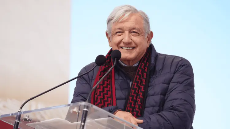 AMLO en su visita a Sonora. (Foto: Cortesía)