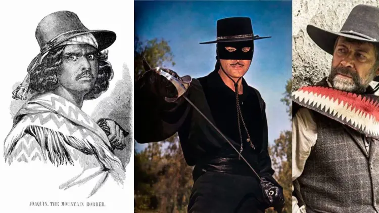 Foto: Joaquín Murrieta, el personaje de El Zorro y la caracterización reciente de Joaquín Murrieta (Especial/EXPRESO)