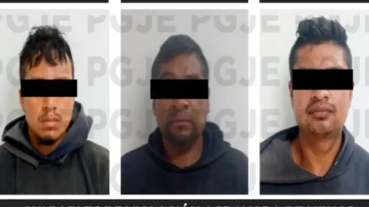 Diego N, Marco N y Eduardo N, detenidos por el delito de violación agravada de menor. (Foto: Especial / EXPRESO)