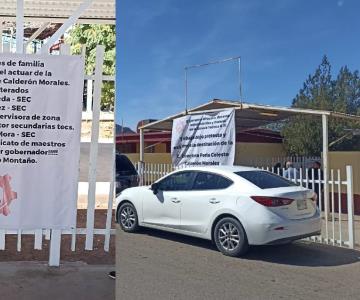 Guaymas: maestros de la Técnica #71 trabajan bajo protesta