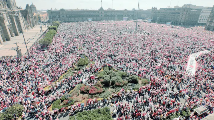 En la concentración participaron 120 organizaciones civiles y ésta se replicó en 116 ciudades del país. (Foto: Agencia Reforma/EXPRESO)