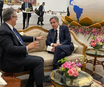 Ebrard y Blinken debatieron sobre temas importantes en reunión del G20