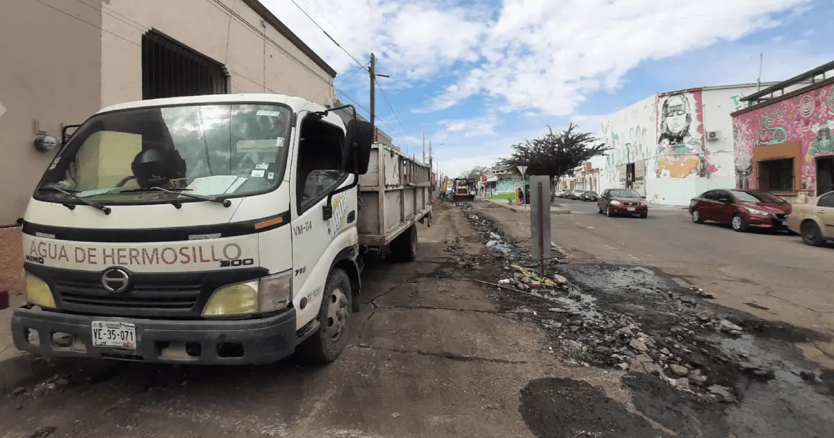Avenida Sufragio Efectivo estará cerrada por trabajos de Agua de Hermosillo
