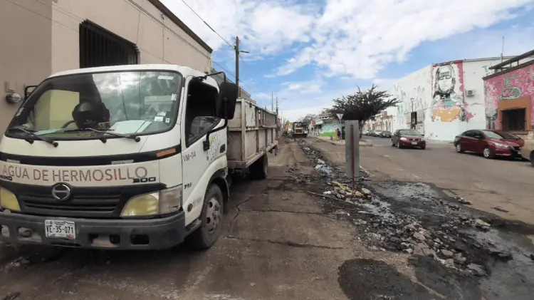 La vialidad del centro de Hermosillo permanece cerrada. (Foto: Pablo Reyes/EXPRESO)
