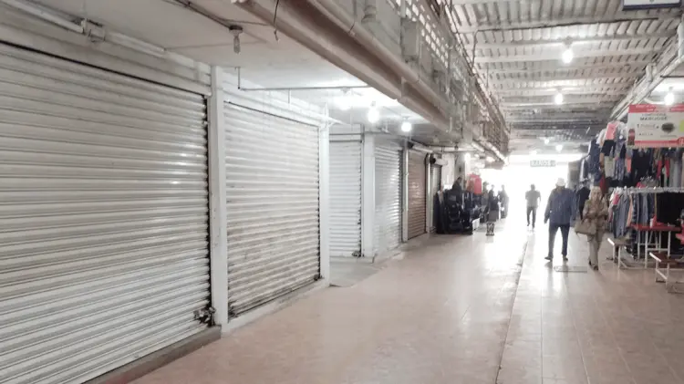 Mercado Municipal de Navojoa cerrado. (Foto: John Castellón/EXPRESO)