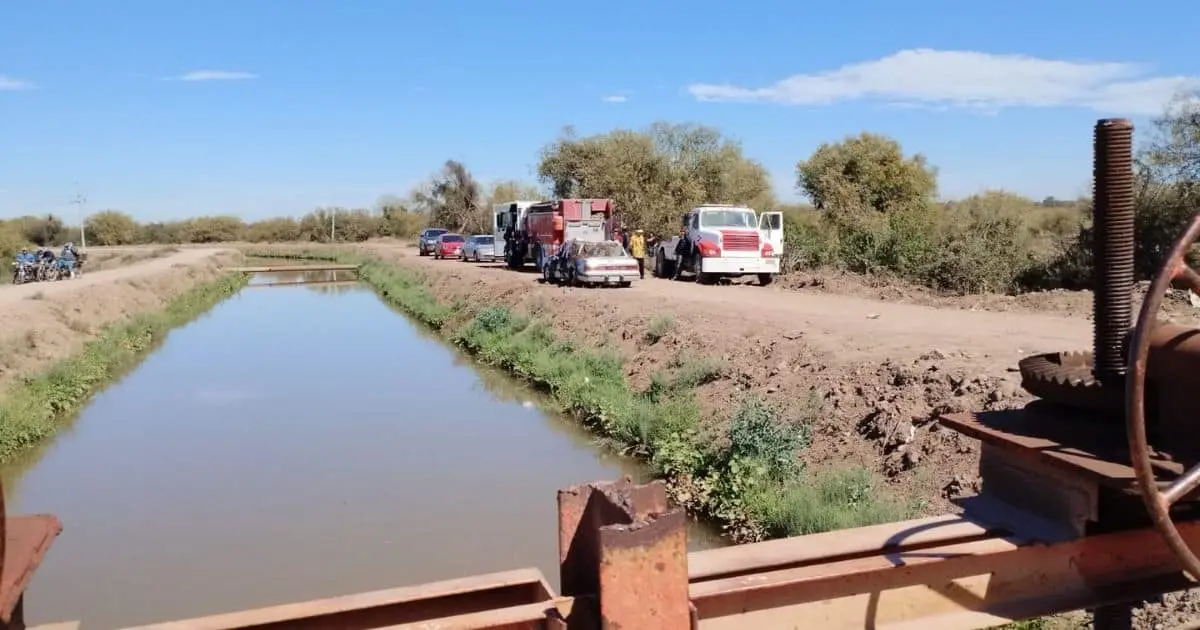 Mueren 6 personas ahogadas en trágico accidente en canal de Navojoa