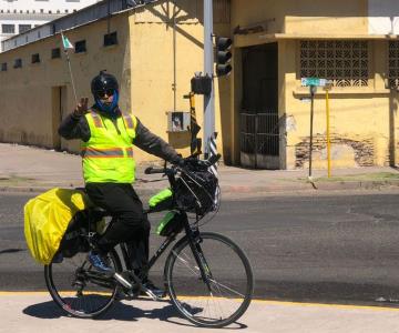 Rosario viaja en su Yaquibicla miles de kilómetros para llegar a Cajeme