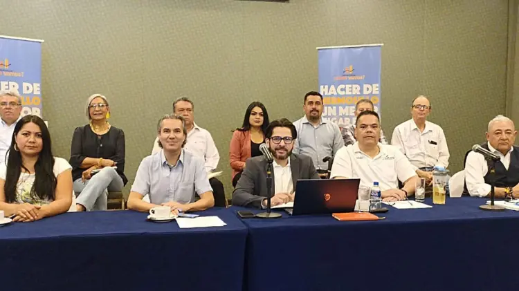 Hermosillo Cómo Vamos en rueda de prensa. (Foto: Germán Contreras / EXPRESO)