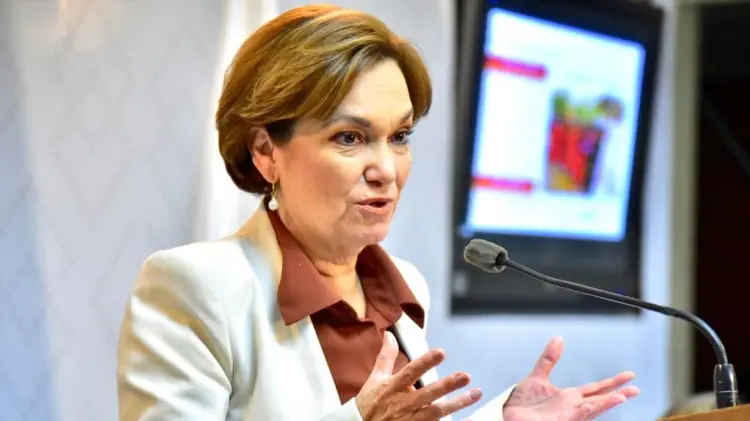 María Dolores del Río Sánchez, titular de la SSP. (Foto: Especial / EXPRESO)