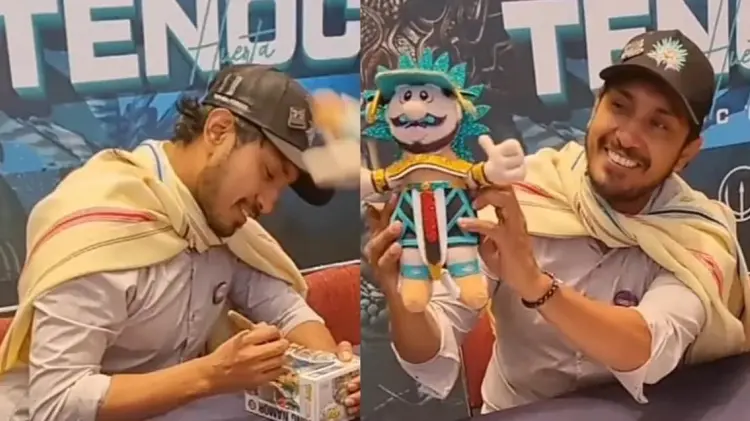 Tenoch Huerta con su Dr. Simi (Foto: Especial/EXPRESO)