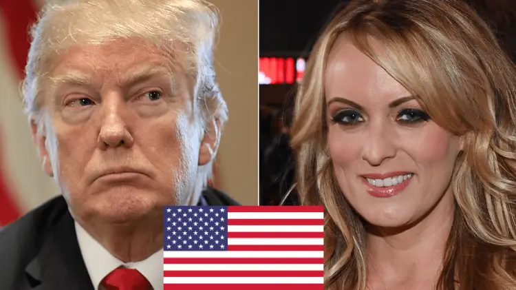 Donald Trump y Stormy Daniels (Foto: Redes / EXPRESO)