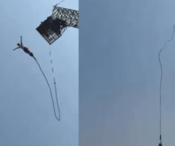 ¡Se rompe la cuerda! Turista sobrevive a salto en bungee en Tailandia