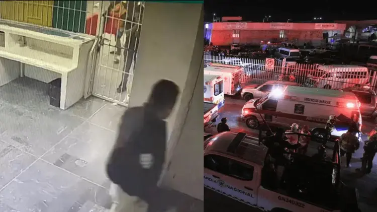 Incendio que ocasionó la muerte de migrantes en Chihuahua. (Foto: Redes / EXPRESO)