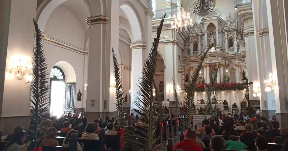 Hermosillenses acuden por su cruz de palma este Domingo de Ramos
