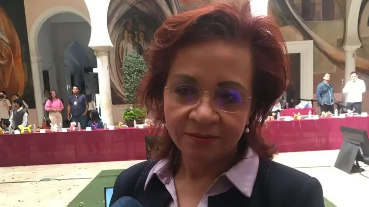 María del Lourdes Díaz Espinosa, representante del IMSS en Sonora. (Foto: Sergio Pacillas / EXPRESO)