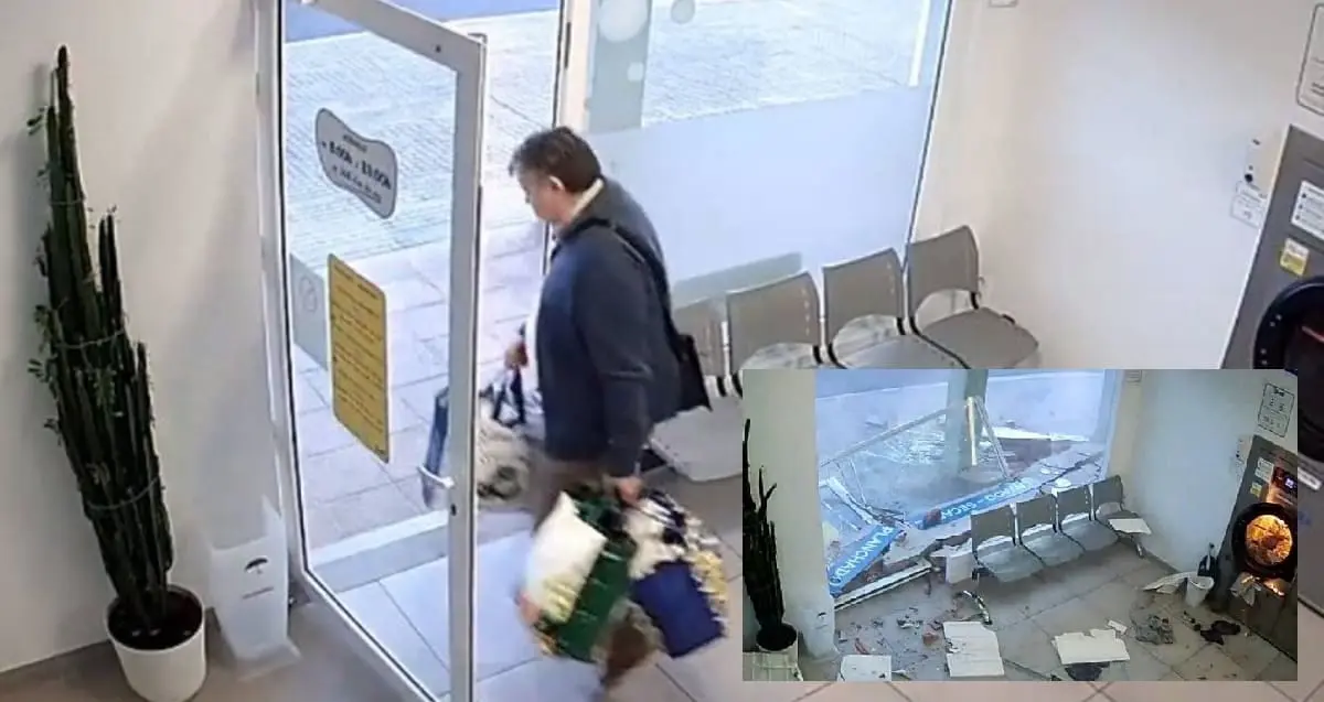 Por poco le toca: hombre se salva de explosión en una lavandería