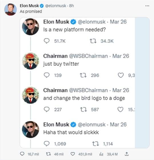 ¡No eres solo tú! Doge aparece como nuevo logo de Twitter