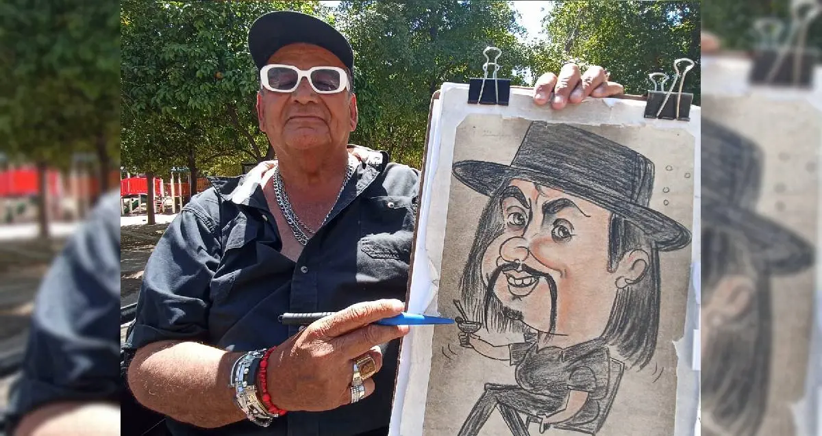 Ignacio Heredia tiene talento para hacer divertidas caricaturas