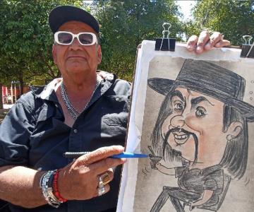 Ignacio Heredia tiene talento para hacer divertidas caricaturas