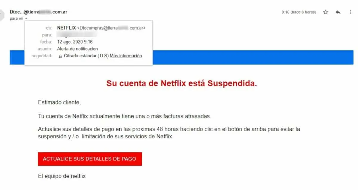 Hay un nuevo método de estafa digital en nombre de Netflix, no caigas