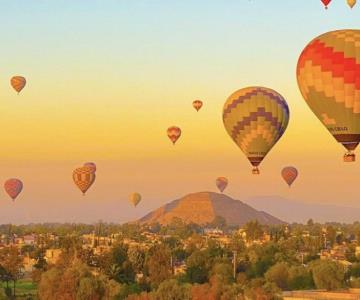 Suspenden dos vuelos de globo aerostático en Teotihuacán