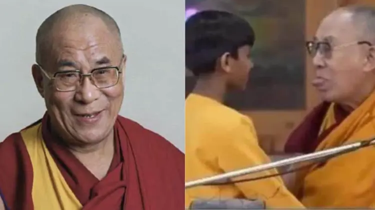 Las imágenes del Dalai Lama y el menor causaron indignación en redes. (Foto: Especial/EXPRESO)
