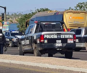 Moviliza a policías de Guaymas reporte de hombres armados en autobús