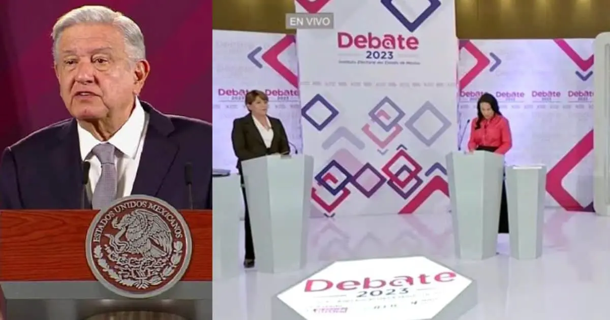 No sabía que había debate entre candidatas del Edomex: AMLO