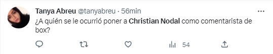 Christian Nodal se convierte en comentarista de box y así lo recibe Twitter