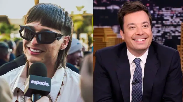 Peso Pluma, cantante mexicano; Jimmy Fallon, presentador estadounidense. (Foto: Especial / EXPRESO)