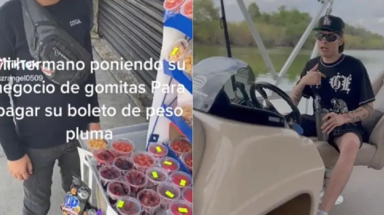 Niño vende gomitas para asistir a concierto de Peso Pluma