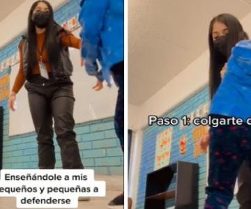 Maestra viral: enseña a alumnos cómo evitar un secuestro