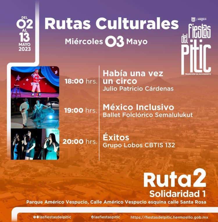 Rutas Culturales arrancan festejos del 323 aniversario de Hermosillo