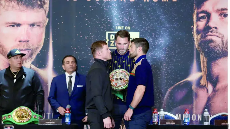 Canelo Álvarez asegura que John Ryder dio la pelea de su vida. (Foto: Especial / EXPRESO)