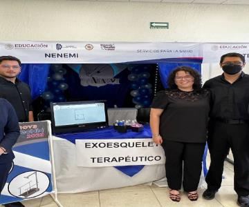 Estudiantes ITH presentan exoesqueleto con realidad virtual para terapias