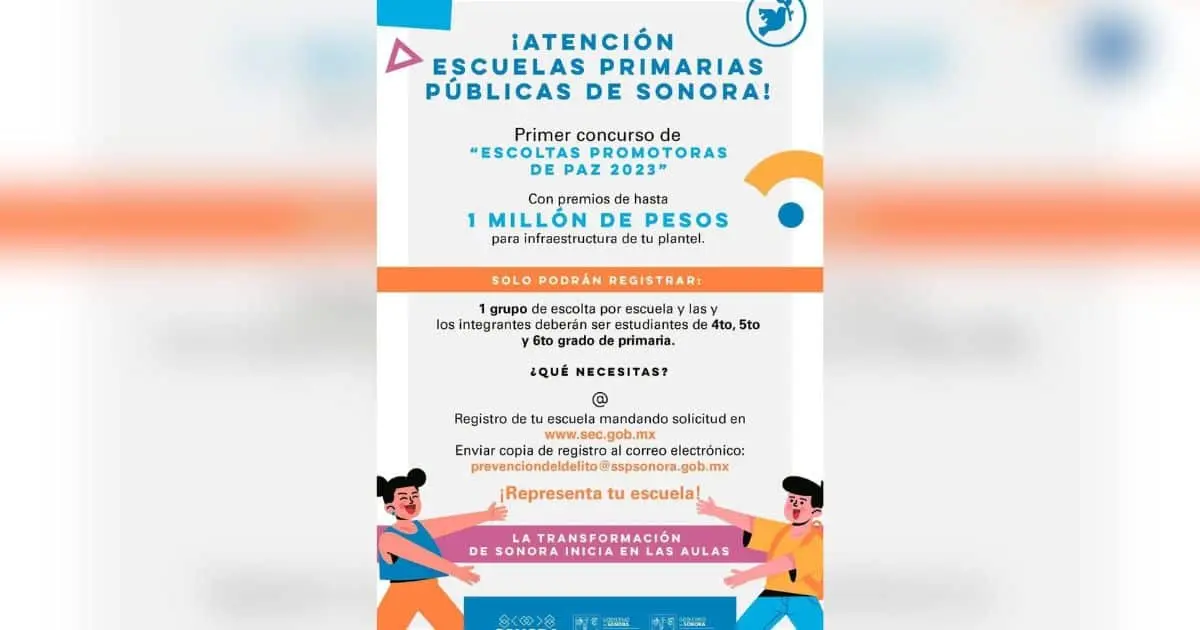 Concurso de escoltas premiará con 1 mdp en infraestructura escolar