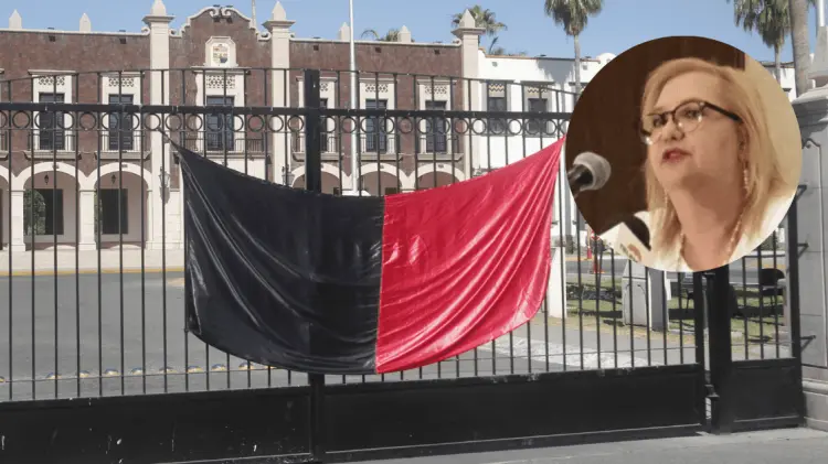 Las banderas rojinegras se colocaron el pasado 28 de abril. (Foto: Jesús Ballesteros/EXPRESO)