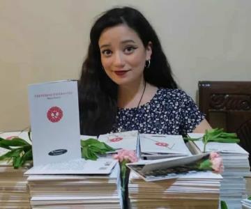 Mayra Paredes, combina su capacidad de escritora, educadora y repostera