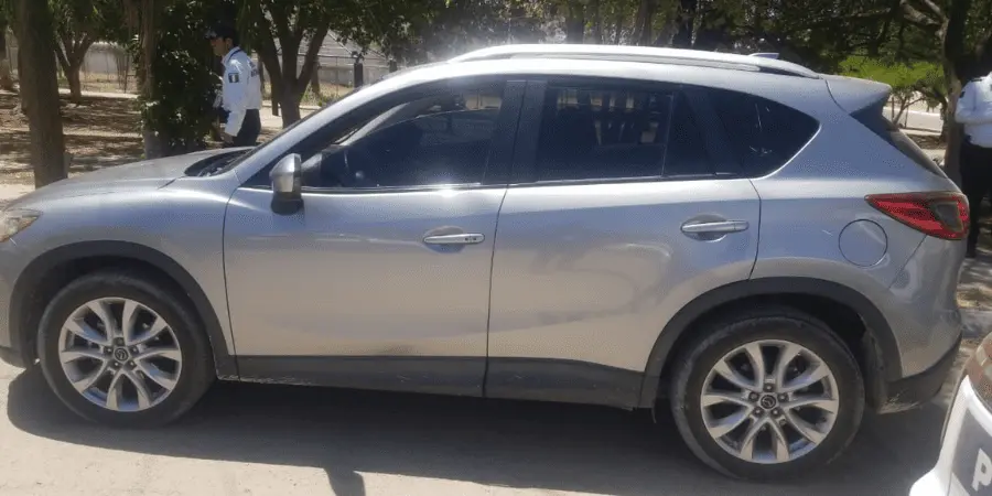 Iban a multarlos por exceso de velocidad y los descubrieron con auto robado