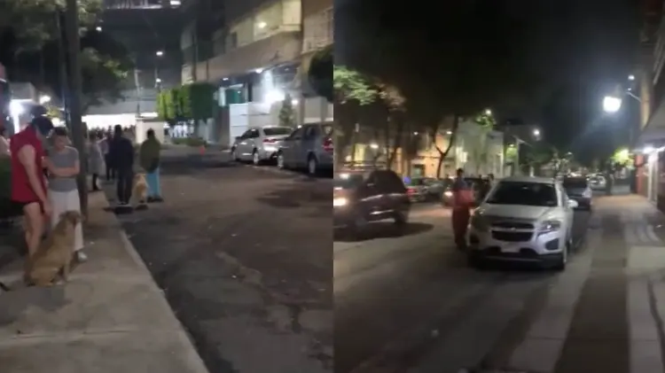 Los capitalinos siguieron los protocolos de seguridad y salieron de sus casas. (Captura de video)