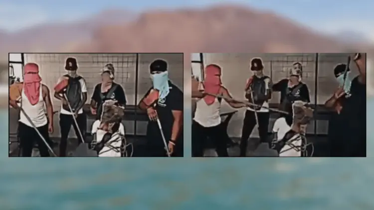 Los estudiantes difundieron este video haciendo apología del delito. (Foto: Especial/EXPRESO)