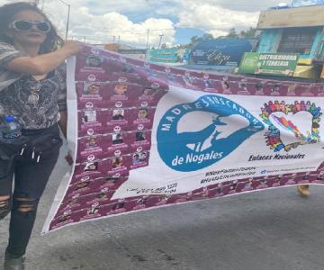 ¡No están solos!; marchan Madres Buscadoras de Nogales buscando apoyo