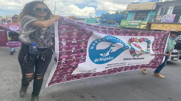 Madres Buscadoras de Nogales marchan para pedir apoyo (Foto: Karyna Vieyra/EXPRESO)