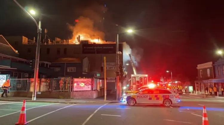 El edificio era un albergue de personas inmigrantes. (Foto: Tomada de redes)