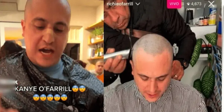 ¡Al estilo Britney Spears! Ricardo OFarrill se rapa en vivo