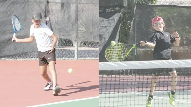 Emanuel Barbosa e Ian Noriega, competidores del torneo. (Fotos: Jorge Flores/ EXPRESO)