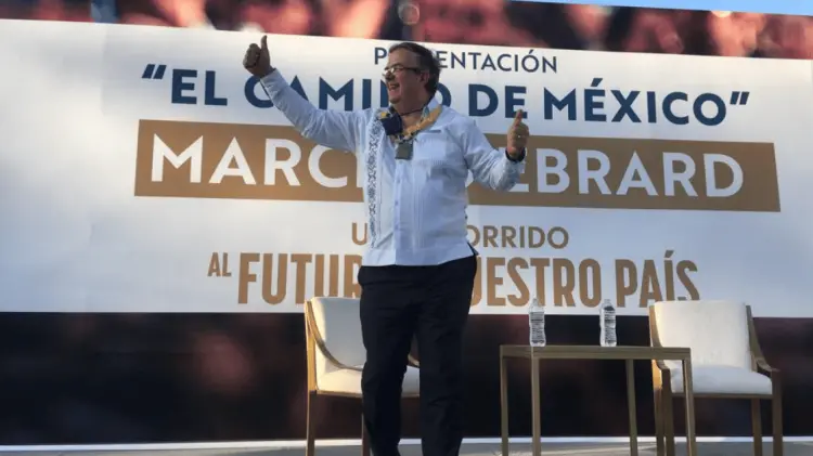 Marcelo Ebrard en su presentación. (Foto: Jorge Flores/EXPRESO)