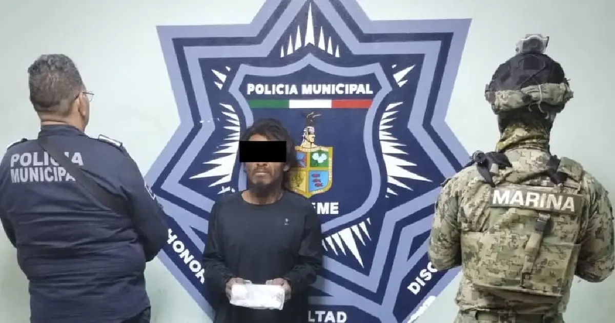 Policía detiene a El Chapo; presunto vendedor de droga en Cajeme