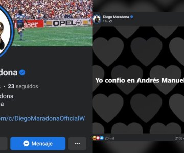 ¿Diego? Cuenta de Facebook de Maradona comparte mensajes irracionales