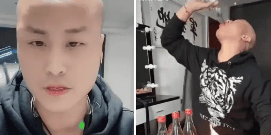 Video | Influencer chino muere tras beber 7 botellas de licor como reto